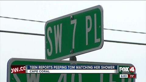 15-year-old girl reports peeping Tom watched her shower