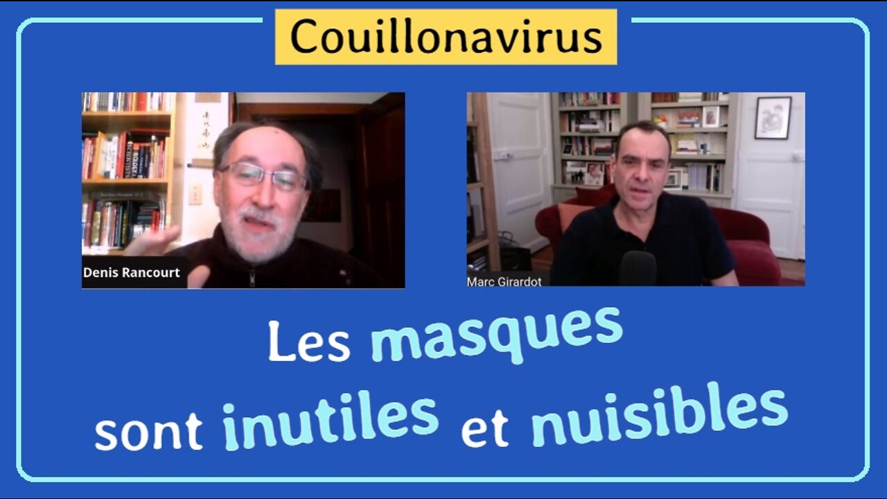 Les masques anti coronavirus COVID-19 sont inefficaces et nuisibles