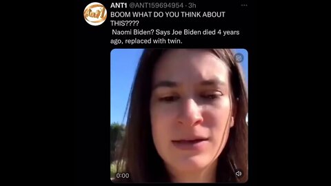 🌫🆘🌫 Naomi Biden says JOE BIDEN has been dead for 4yrs