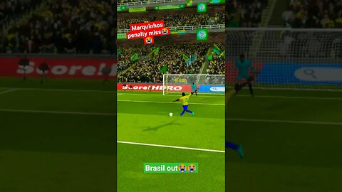 Fifa world cup brasil vs croatia penalty shootout #fifaworldcup #dls23 #brasil