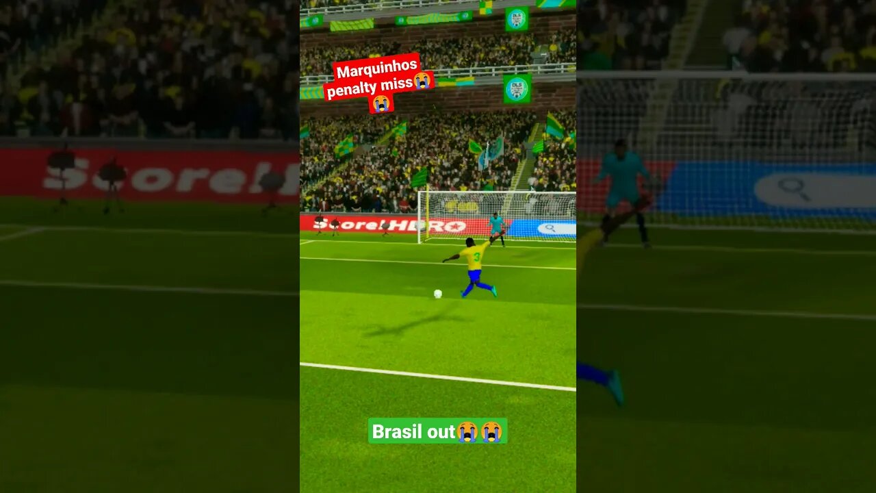 Fifa world cup brasil vs croatia penalty shootout #fifaworldcup #dls23 #brasil