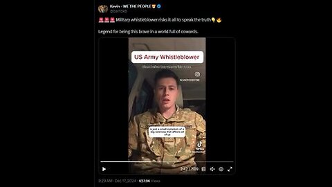 *** MUST WATCH THIS ONE *** WHISTLEBLOWER RISKS IT ALL TO TELL THE TRUTH...