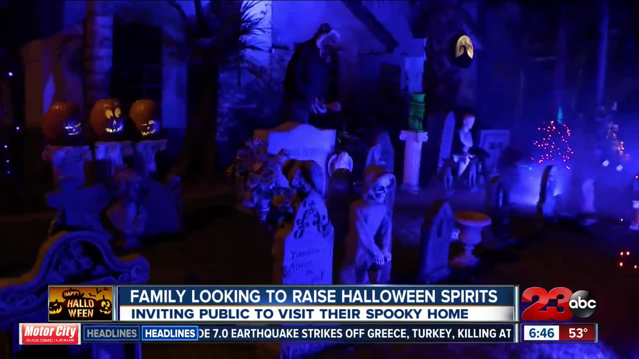 Bakersfield Family looking to raise Halloween Spirits with spooky decorations