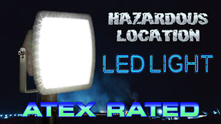 Hazardous Location LED Light Fixture - C1D2/ATEX Rated - 120/277V - Pole Top Mount Low Profile