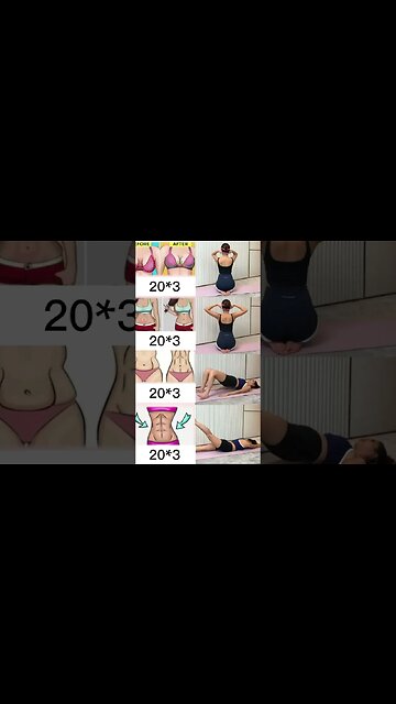 How to get your body reshape with exercise || Transform Your Figure with Easy Exercises #Shorts