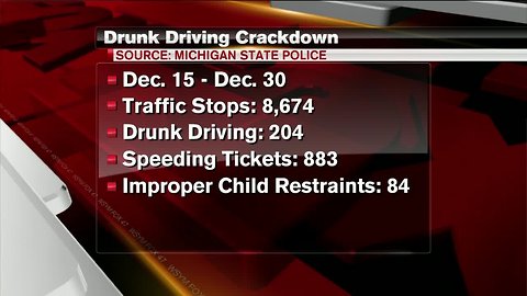 Over 200 arrested during drunk driving crackdown