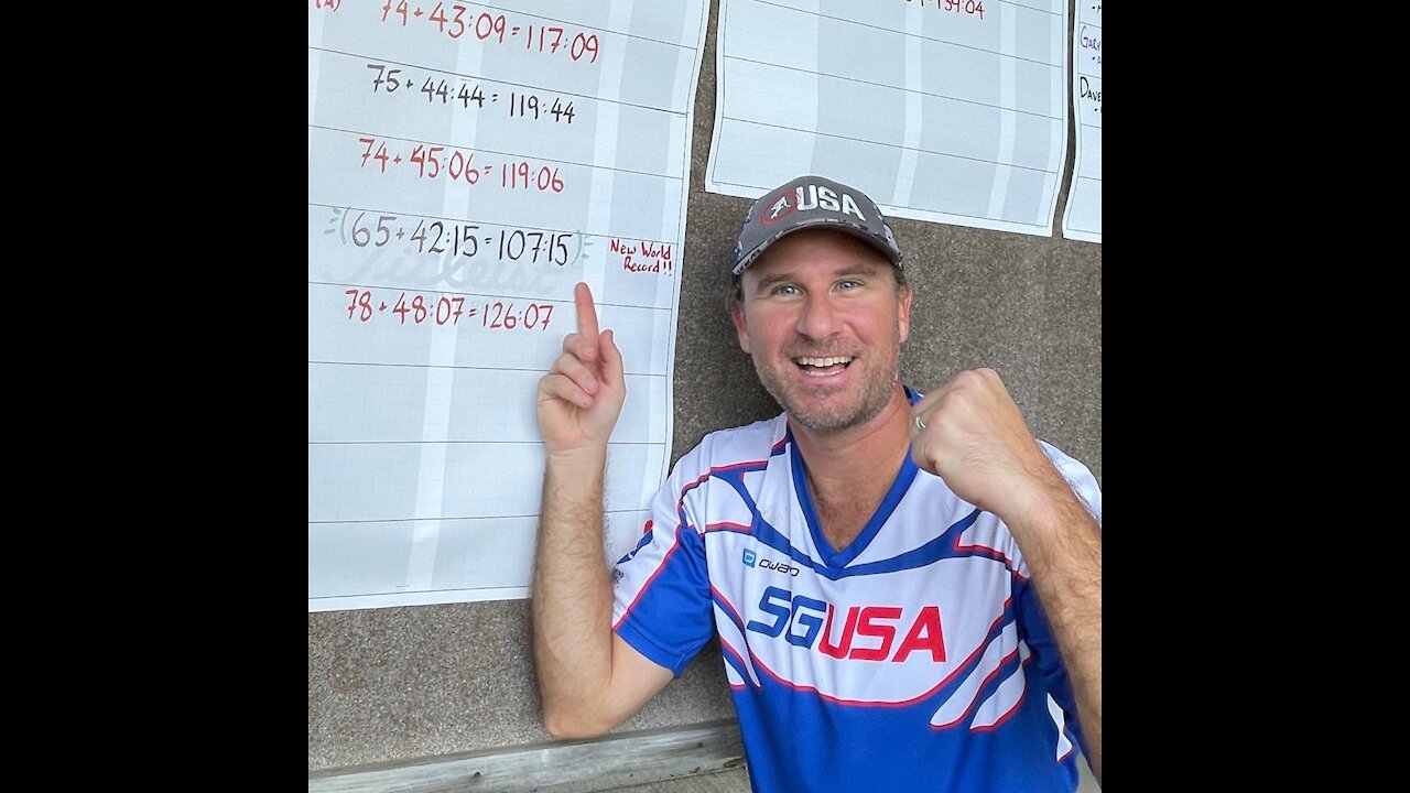 WORLD RECORD - Speedgolf - Scott Dawley - 107:15 - US Championships Round 1