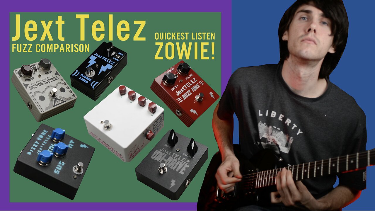 ZOWIE!⚡Jext Telez 🎸 Range Lord 🔊 Dizzy Tone 🎼 Buzz Tone 🎵 White Pedal 🎛️ Canyon Climber 🎶 Uni Drive