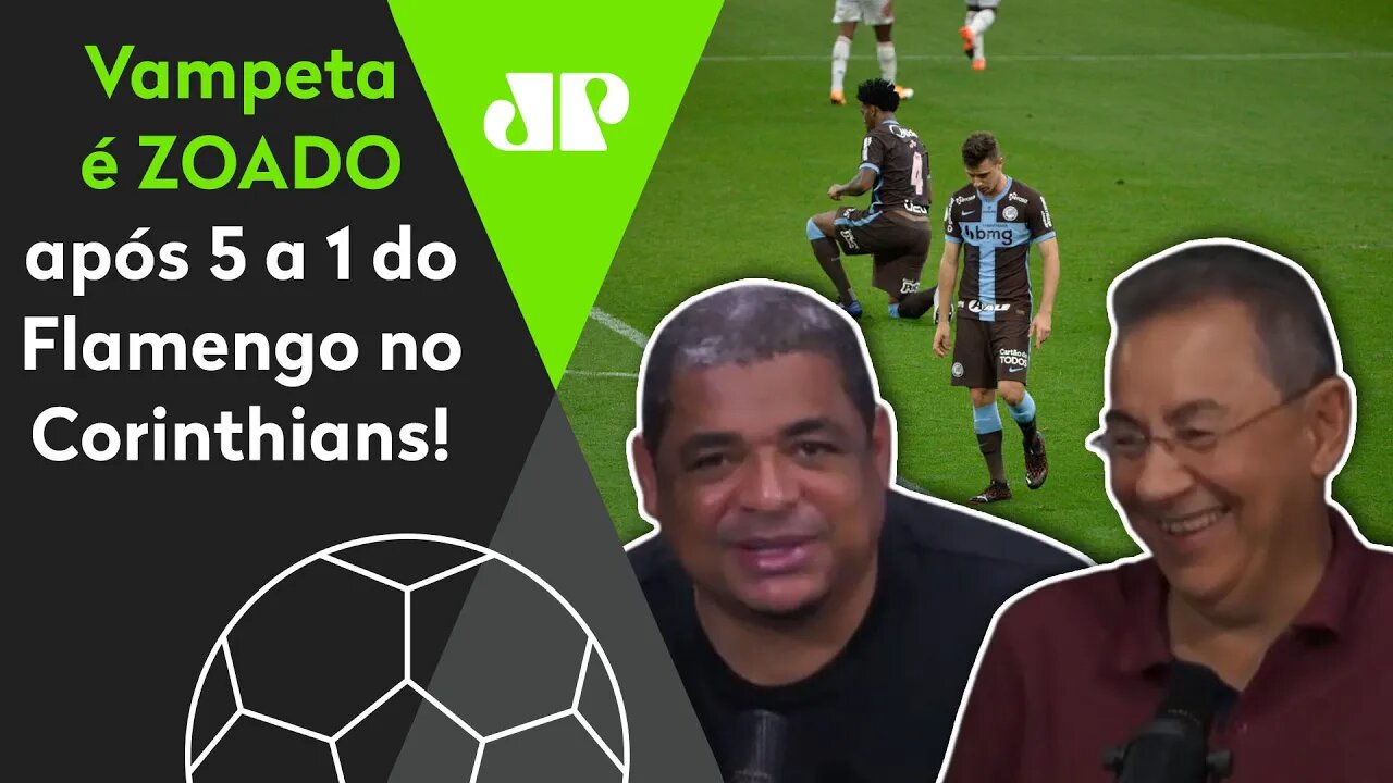 "TOMOU DE CINCO?" Vampeta é ALOPRADO após 5 a 1 do Flamengo no Corinthians!