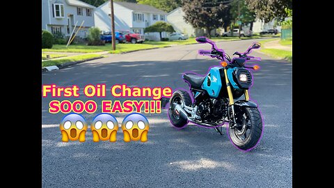 Oil Change On My 2024 HONDA GROM 700 miles!!