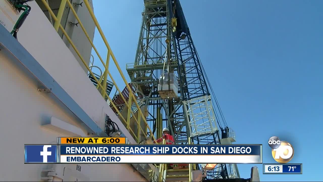 Renowned research ship docks in San Diego