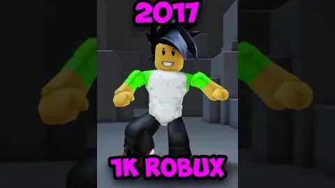 😥🤩 My Roblox Avatar Evaluation 2016 - 2022 #roblox #shorts