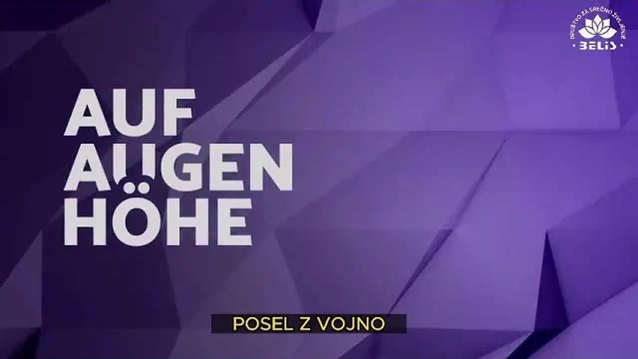 POSEL Z VOJNO, pogovorna oddaja iz oči v oči iz Filedbacha - Društvo za srečno življenje BELIS