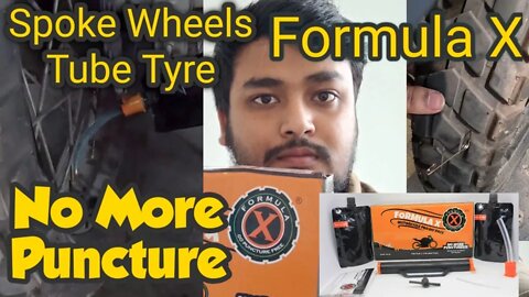 Formula X Anti puncture Gel on Xpuls 200 Spoke Wheels #Kolkata #SR_Info_Hub