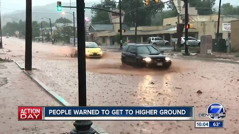 Heavy rain causes flooding and mudslides along Colorado's Front Range