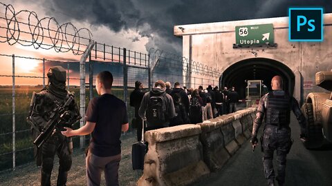 2030: A Dystopian Future - Photo Manipulation Speed Art