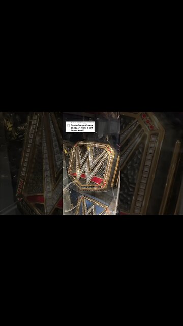 Orange County Choppers Made The Current WWE Title!?! #shorts