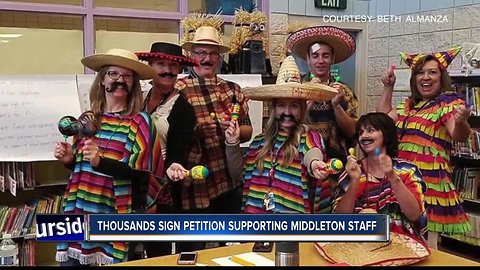 Thousands sign petition supporting Middleton staff