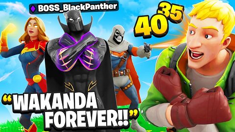 I Pretended To Be Black Panther BOSSES In Fortnite