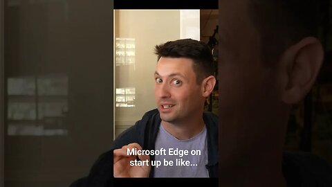 Microsoft Edge when you get a new computer... #edge #microsoft