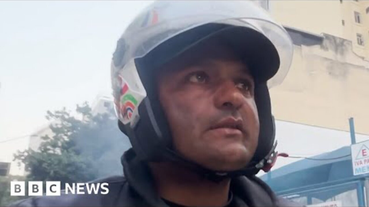 Brazil cost of living: The delivery riders who can't afford to eat - BBC News