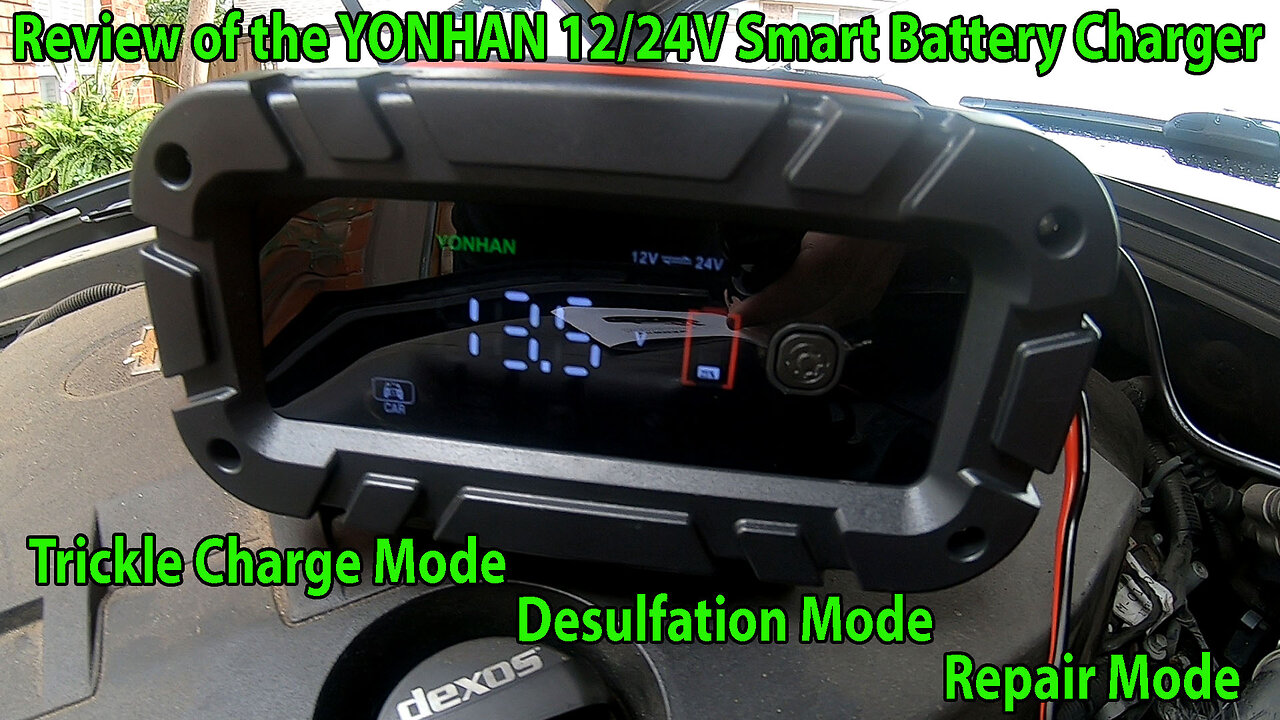 Review of the YONHAN Smart 12/24V Battery Charger.