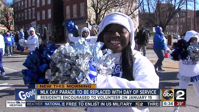 Baltimore replacing MLK day parade with a Day of Service