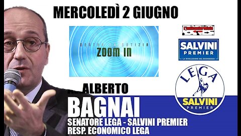 🔴 Sen. Alberto Bagnai ospite a "ZoonIn" su TVSEI (02/06/2021)