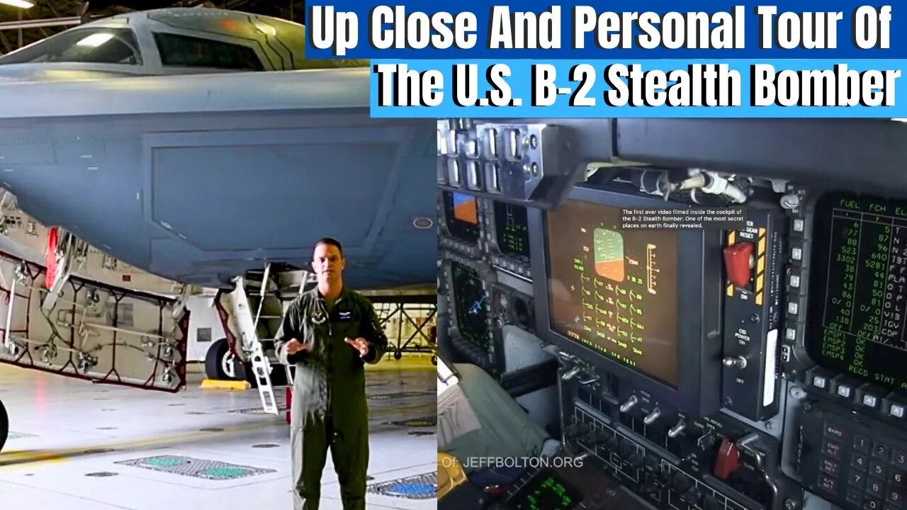 Take A Personal Guided Tour Of The B2 Spirit Stealth Bomber. Including Rare Cockpit Footage.