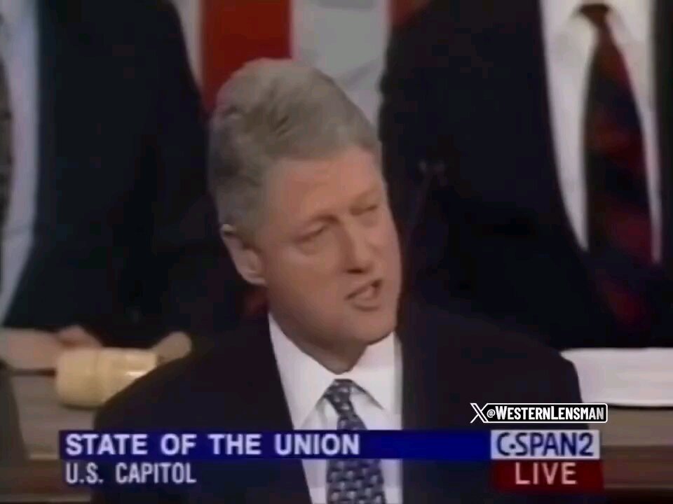 Bill Clinton’s 1995 SOTU speech on border security and illegal immigration. Sounds like Trump