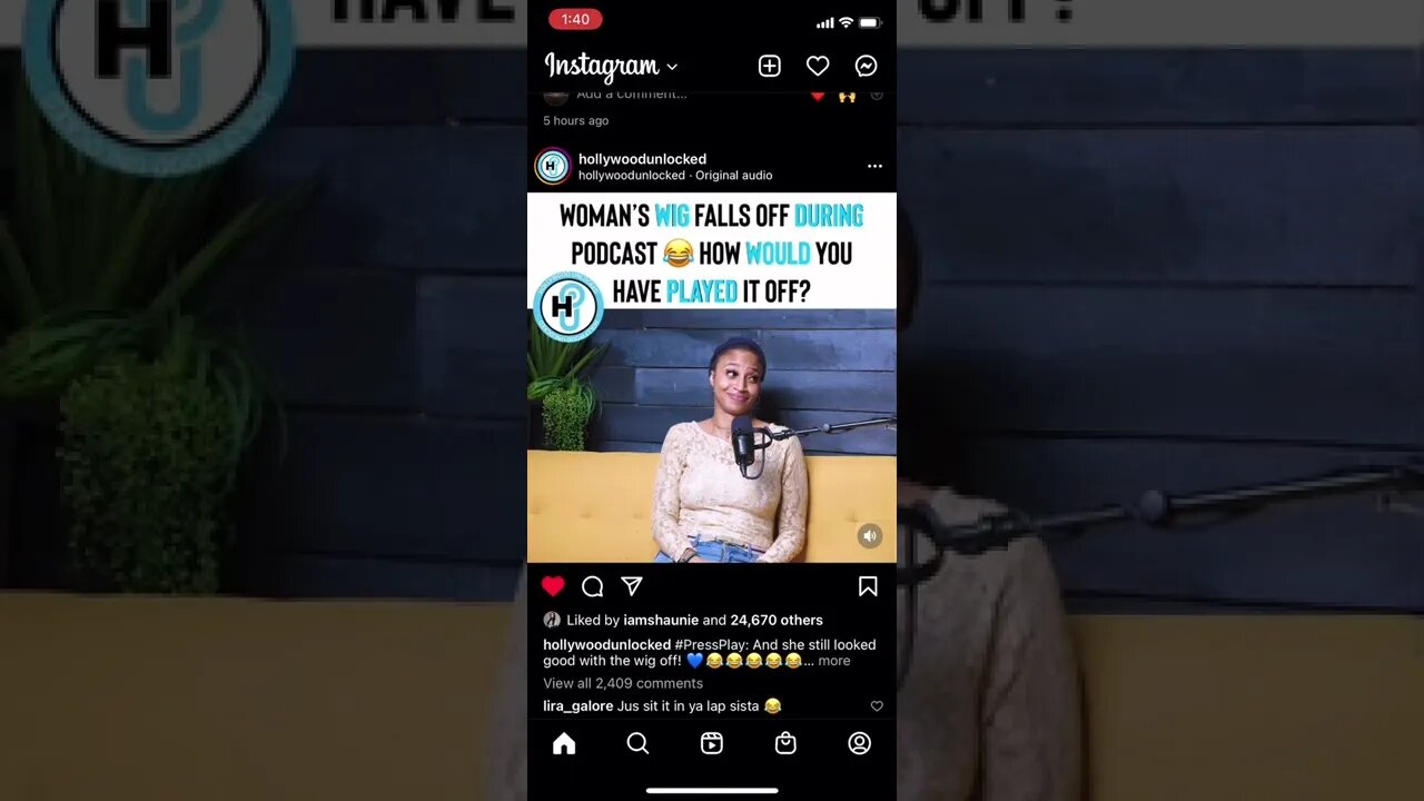 A little laughter, bless her heart. She handled well! Happy Sabbath!