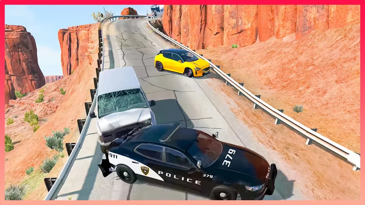 TruckFails | Cars vs Cops #119 | BeamNG.Drive |TrucksFails