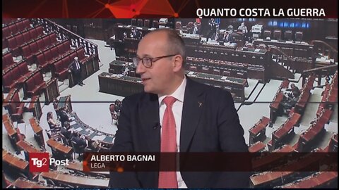 🔴 Interventi del Sen. Alberto Bagnai ospite nella trasmissione "TG2 Post" del 14/04/2022.