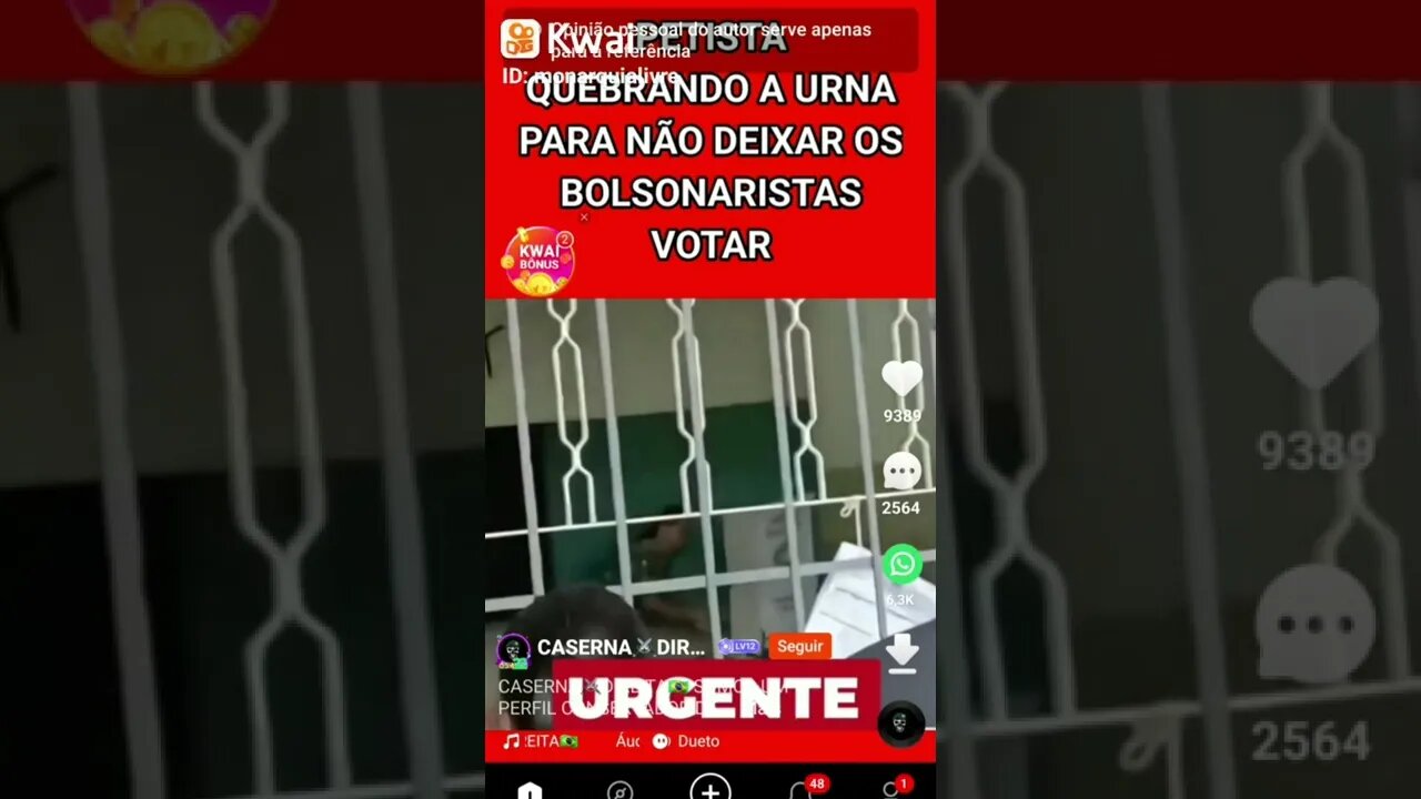 Que absurdo: Petista vai para cima da urna para bolsonaristas não votarem