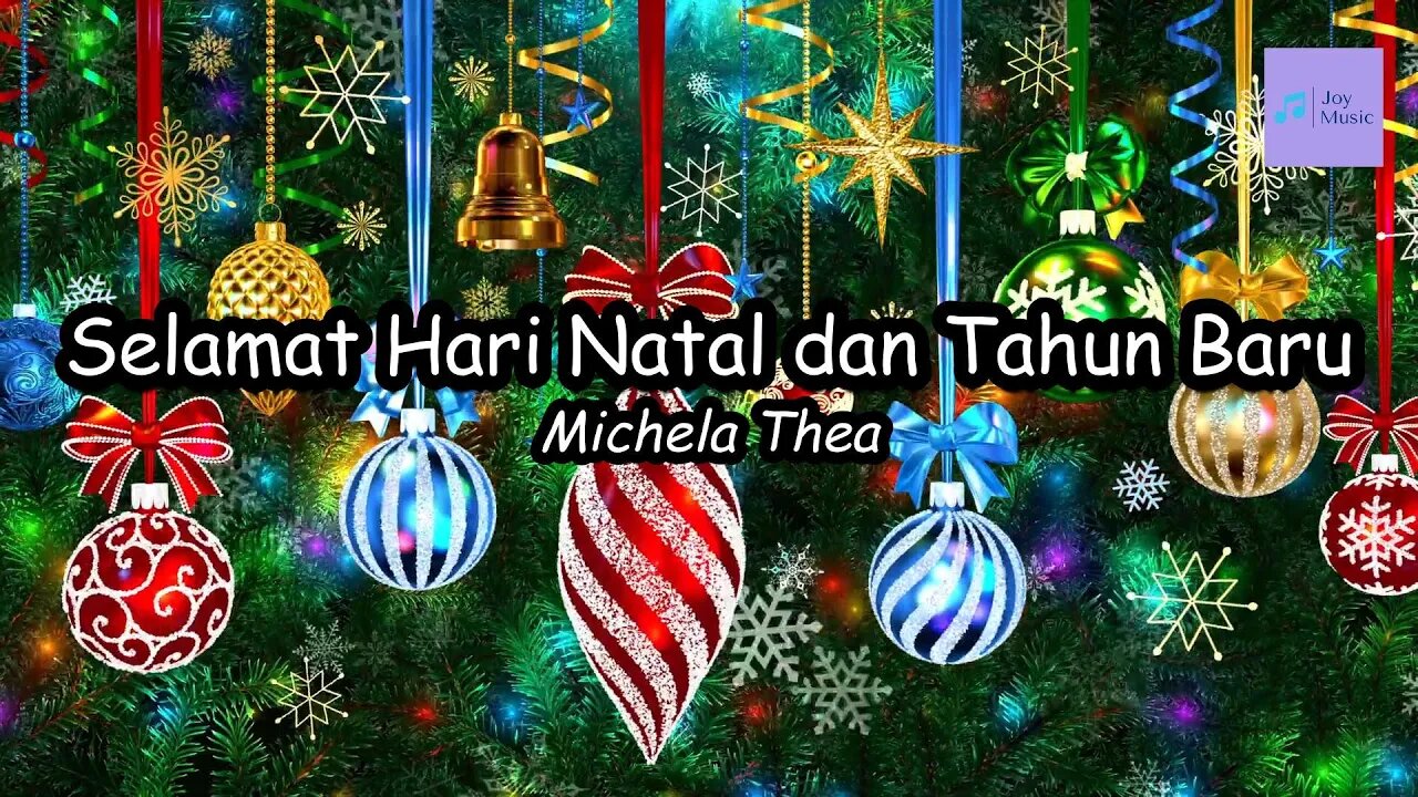 Selamat Hari Natal dan Tahun Baru ( Lirik ) || Michela Thea