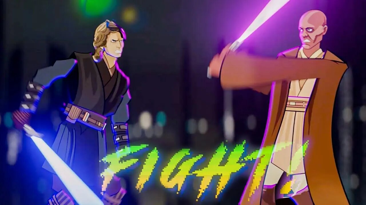 Anakin Skywalker Vs Mace Windu DEATHMATCH [ANIMATED]