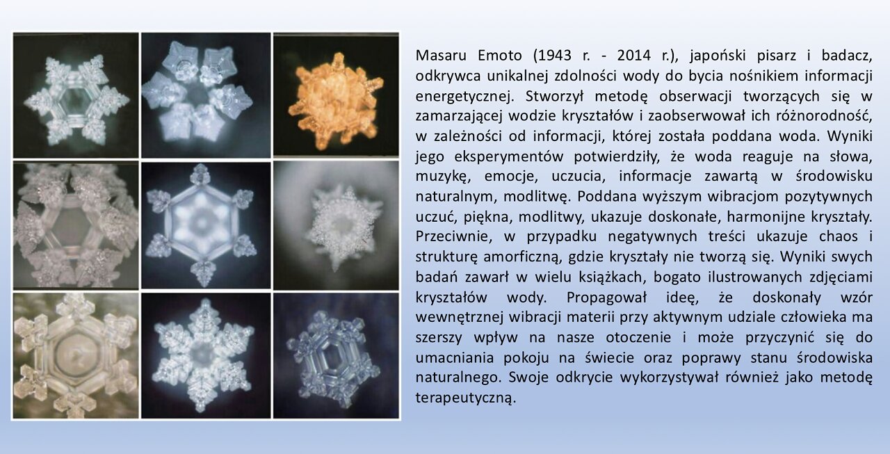 Woda - Wielka Tajemnica - Masaru Emoto