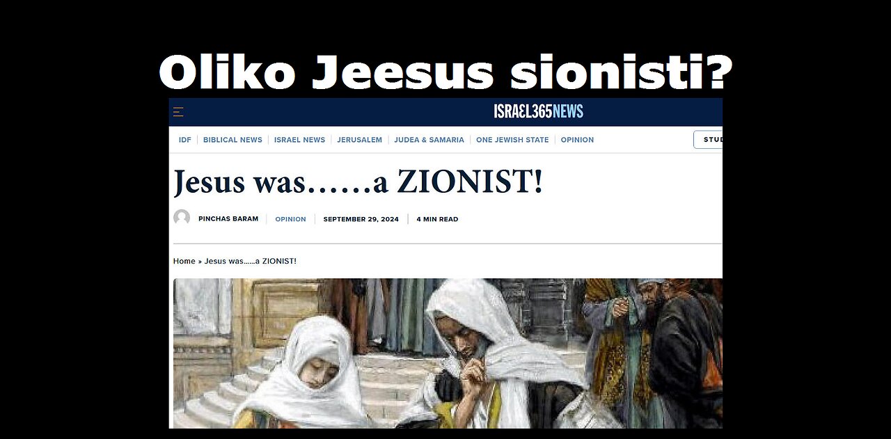 Oliko Jeesus sionisti