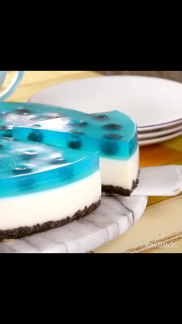 OREO AND BLUEBERRY GELATIN
