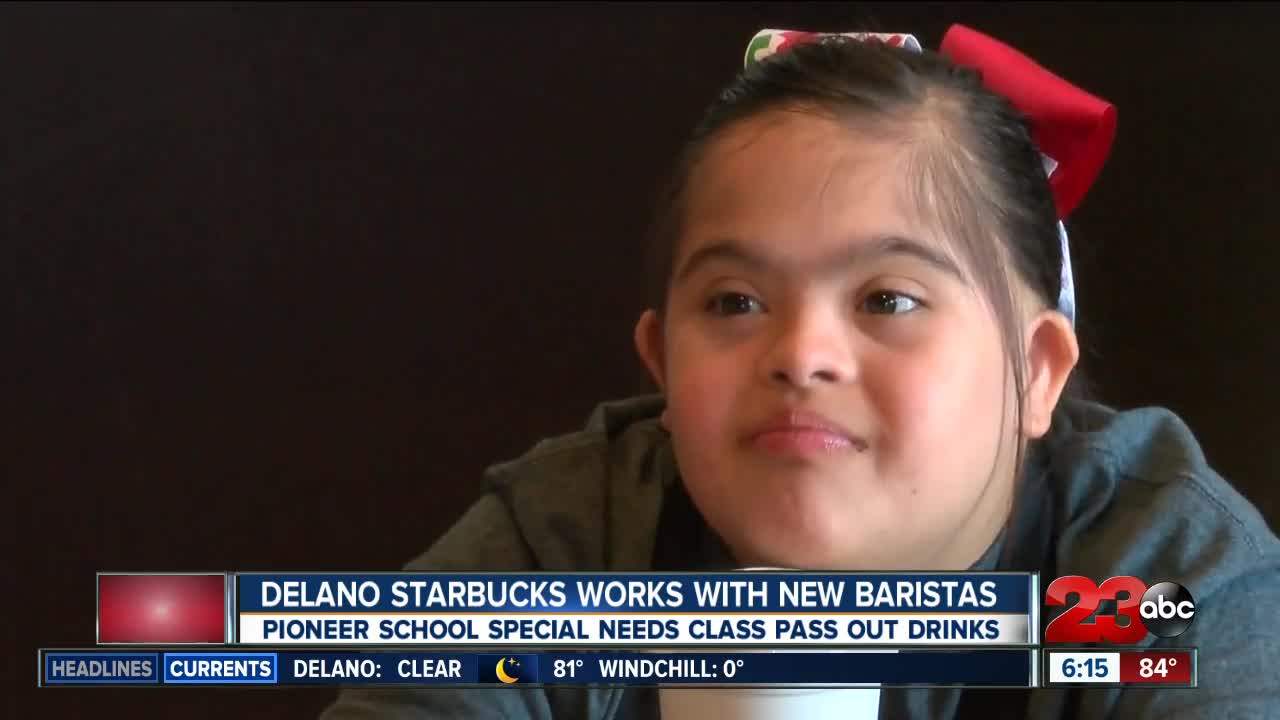 Delano Starbucks works with new baristas