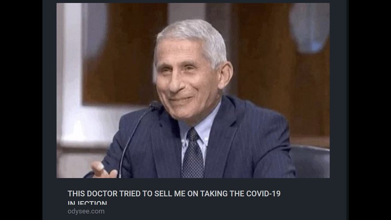 THIS DOCTOR TRIED TO SELL ME ON TAKING THE COVID-19 INJECTION