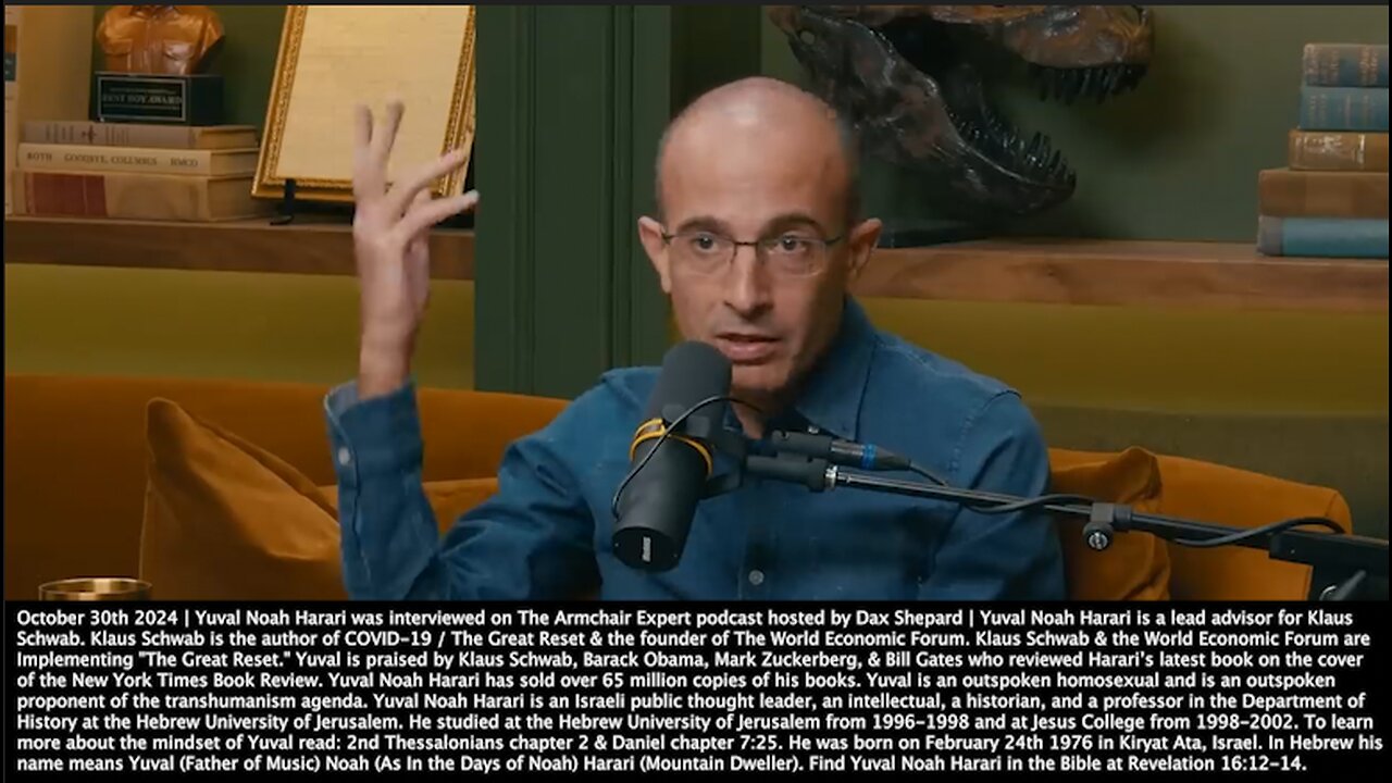 Yuval Noah Harari | "A Letter from St. Paul to His Discipline Timothy, Which Most Scholars Agree Was Forged In His Name. In Which Paul Says Women Should Not Take Any Leadership Positions In the Church." - 10/30/2024