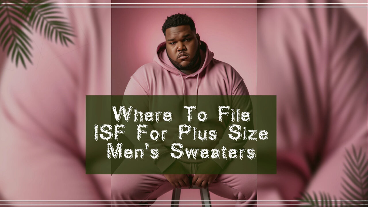 Demystifying the ISF Process for Importing Plus-Size Men's Sweaters