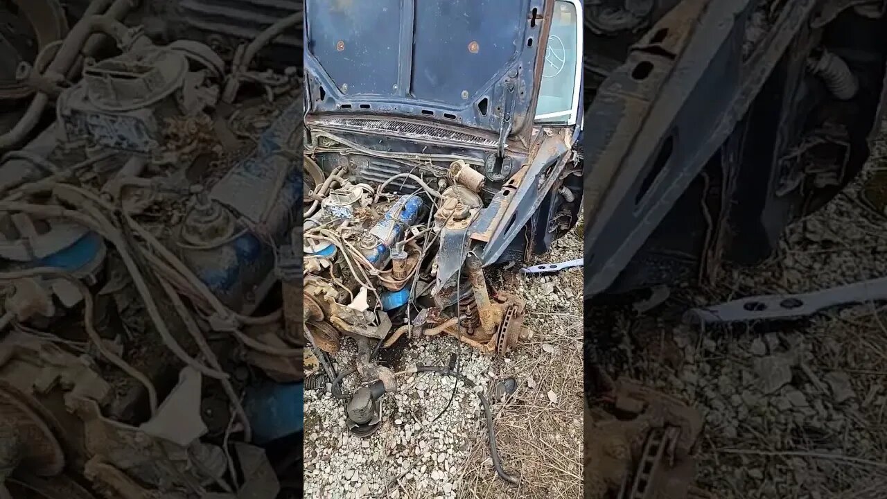 Junkyard 4 Speed from a 1979 Fairmont #nonamenationals #dragweek #rmrw #sickweek #pinto #v8