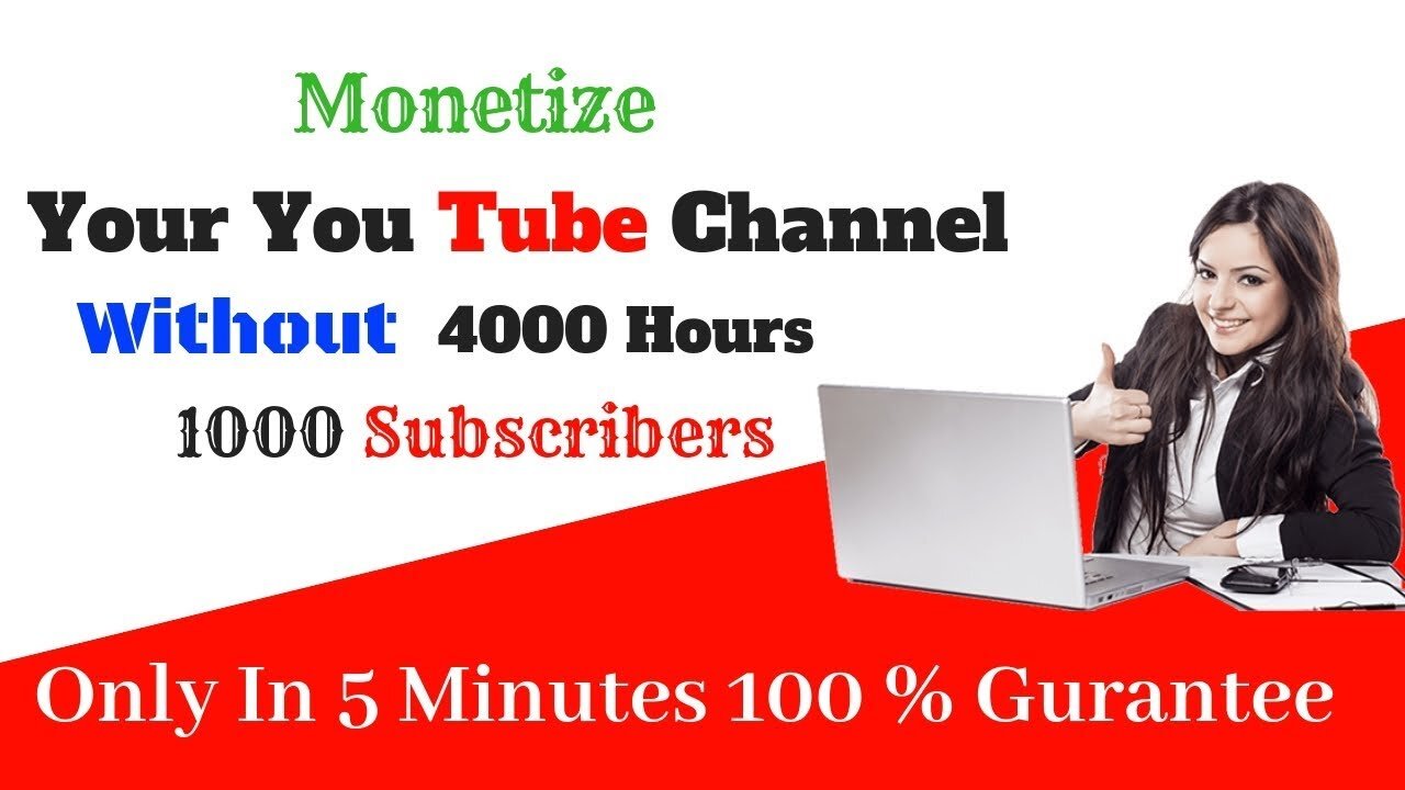 How to monetize youtube videos without 4000 hours and 1000 subscribers in 5 Minutes only __ 100%