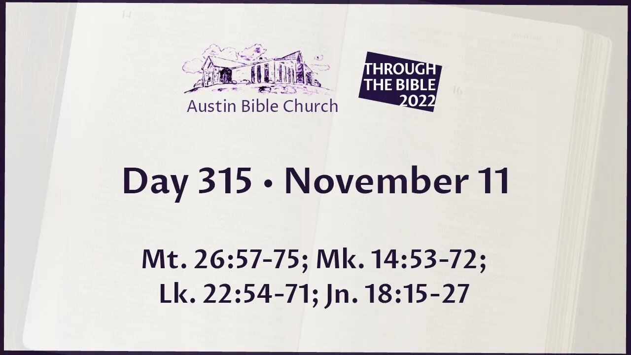 Through the Bible 2022 (Day 315)