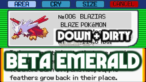 Pokemon Beta Emerald Down + Dirty - GBA ROM Hack you can catch all leaked Gen 3 beta Pokemon