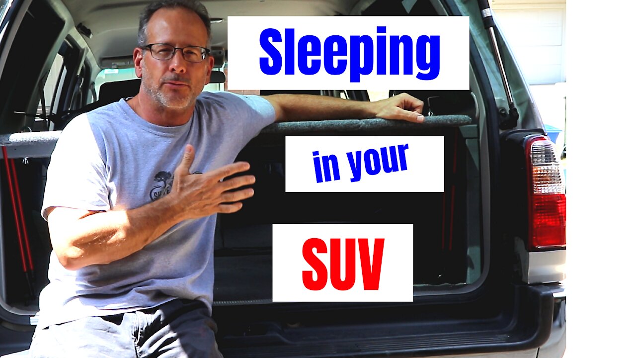 Convert SUV to camper or RV (how to sleep in an SUV)