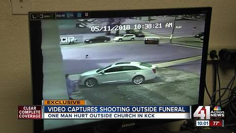 Drive-by shooting outside KCK church caught on camera