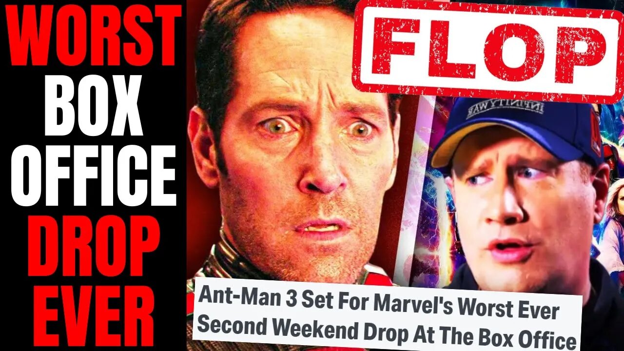 Ant-Man 3 Is A Box Office DISASTER! | Worst Drop EVER For A Marvel Movie - Woke MCU Is DYING